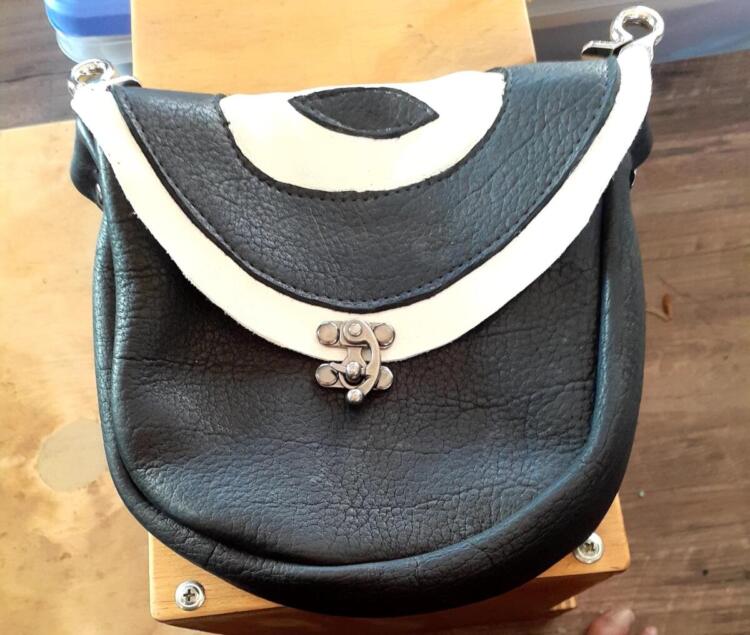 pouch - Buffalo hide and deer hide pouch