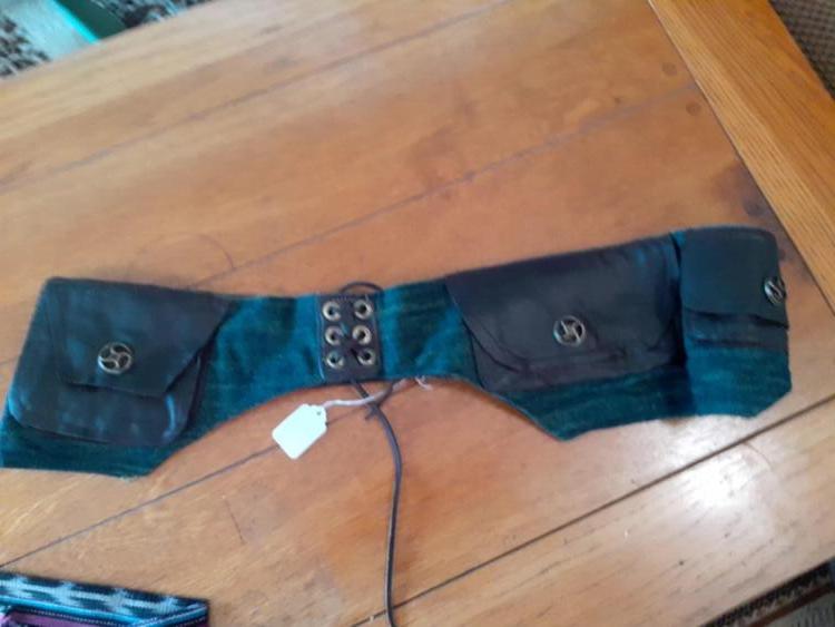 hip belt denim and leather (back)